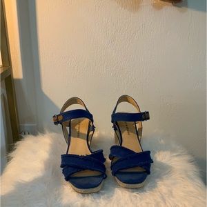 Royal blue 3 inch wedge